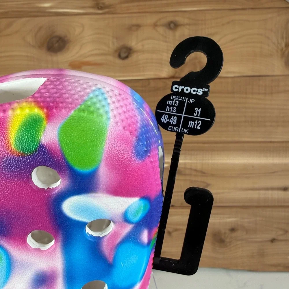 Crocs Classic Tie Dye Solarized Clog Multi Color Heat Map‎ Mens 13 Womens 15 NEW